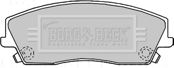 BORG & BECK stabdžių trinkelių rinkinys, diskinis stabdys BBP2167